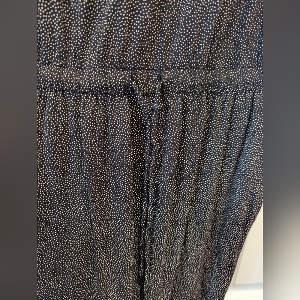 H&M Black Tan Speckle Spaghetti Strap Romper With Pockets Size XS *NWT - Picture 9 of 9